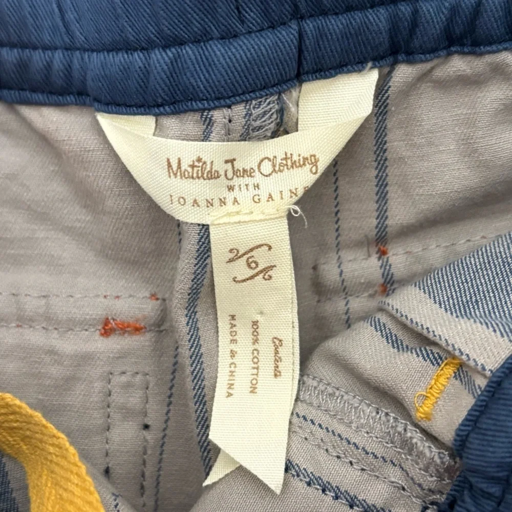 Matilda Jane Joanna Gaines Pants Kids‎ 6 Little Rascal Striped Cargo Pants